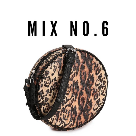Mix No. 6 Handbags - MIX NO.6 Animal Print Crossbody Bag